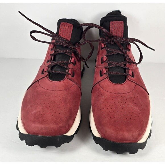 Men's Timberland Brooklyn Oxford Dark Red Suede Leather Shoes Size 11.5 - Picture 4 of 8